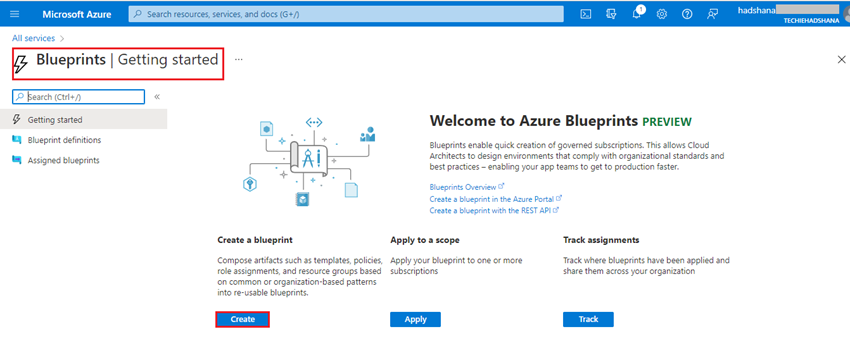 create deny assignment azure blueprint